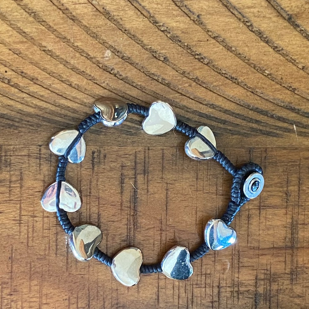 Silver Hearts Bracelet